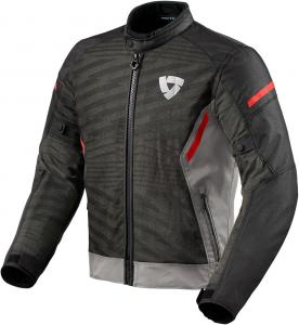 Мотоциклетная куртка REV'IT! Torque 2 H2O Urban Sport для мужчин, цвет Grey/Red, размер Large
