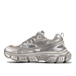 SUPER DRAG Кроссовки унисекс на толстой подошве с низким верхом, белый/серый Luzaot