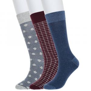 Мужские носки Sonoma Goods For Life, 3 пары классических носков с рисунком, цвет Blue Dot