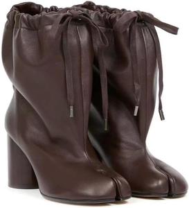 Ботинки Tabi Обувь Ботильоны Блок Каблук Низкий Каблук Раздельный Носок Женские Девочковые - Модные Повседневные Ретро Удобные Легкие для Ходьбы Беговые Универсальные для Ежедневной Носки, Путешествий и Длительного Стояния Geerta, Brown