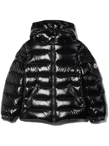Пуховик New Maya Moncler Enfant, черный