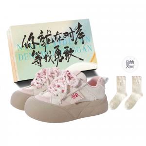 JimiXiong Женские низкие скейтерские кроссовки Pink+Box+Gift Socks, цвет Pink+Box+Gift Socks