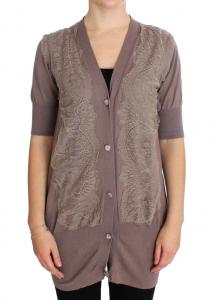 Розовый MEMORIES кружевной хлопковый кардиган женский свитер PINK MEMORIES