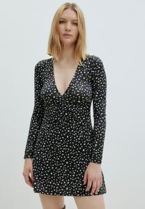 Платье EDITED MARIELE, Weiß Schwarz/Black