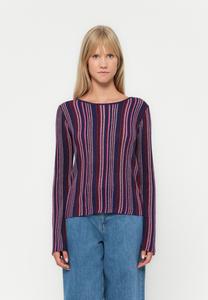 Джемпер VILA VIMELVINA BOAT NECK, Jester Red/Rhodonite Black/Boysenberry/Red