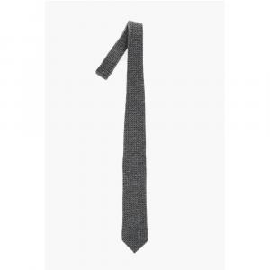 Галстук из шерстяной смеси с геометрическим узором TREND Corneliani, серый