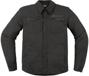 Текстильная мотоциклетная куртка Icon upstate canvas, Black