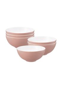 Набор из 6 розовых мисок Life ø 21 см Life Seltmann Weiden