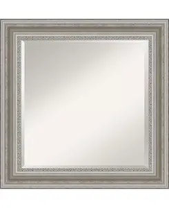Зеркало для ванной комнаты Parlor в серебряной раме, 25,5" x 25,50" Amanti Art, silver