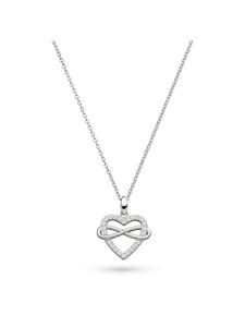 s.Oliver Серебряное колье с деталью в виде сердца в форме знака бесконечности