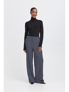 ICHI Брюки IHKATE стандартного кроя в клетку "Патриотический синий"