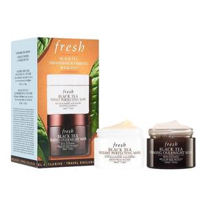 Fresh Набор из двух тканевых масок Black Tea для лица подтягивающая, увлажняющая, питающая для всех типов кожи 100мл*2