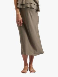 Беременная юбка Debbie из льняной смеси Ripe, Olive