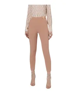 Брюки, сшитые на заказ Elisabetta Franchi, розовый