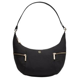 Lululemon Нейлоновая женская сумка через плечо черная, Black