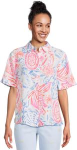 Женский топ Ridoc Lilly Pulitzer, Resort White Sun Sea Sand