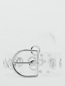 Кожаный ремень Crucero с ажурной вырезкой Mango, Natural White