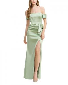 Платье Gabrielle с открытыми плечами Dress the Population, зеленый