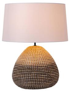 Настольная лампа Lucide MADUKA, коричневый - белый