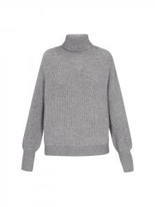 Женский свитер серого меланжа DreiMaster Vintage