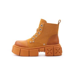 TRAPAR WAVES Короткие женские ботинки Martin, рыже-желтые