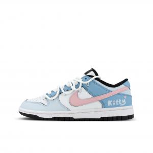 Nike Кроссовки для скейтбординга Dunk Gorilla Jiedian XJDD Heart Low top, унисекс, синий и розовые