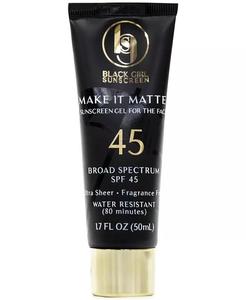 Солнцезащитный крем Make It Matte SPF 45, 1,7 унции Black Girl Sunscreen