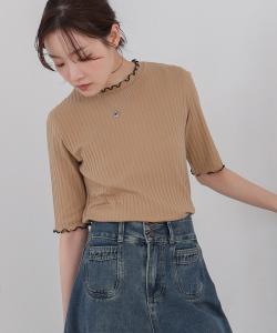 Топ с коротким рукавом Wave Mellow в рубчик