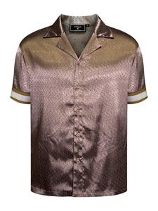 Рубашка на пуговицах классического кроя SikSilk, Brown