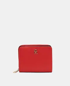Средний кошелек красного цвета с логотипом Tommy Hilfiger