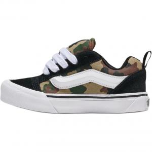 Vans Knu Skool Support Low top детские скейтборд кроссовки Black/Umber для детей 3-7 лет