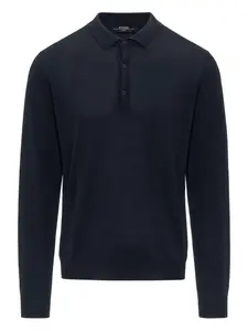 Поло Rey на пуговицах K-Way, синий