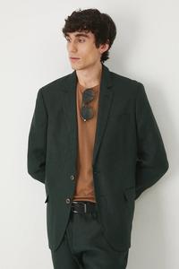 Льняной пиджак Medicine, зеленый