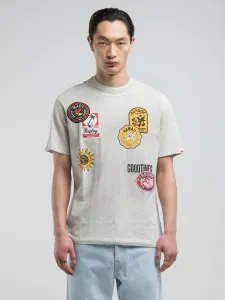 Футболка свободного кроя с гавайским принтом