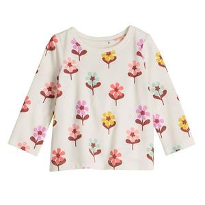 Детская футболка с длинным рукавом для девочек Jumping Beans, Ivory Big Daisy