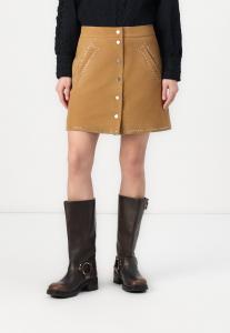 Мини-юбка YASISABEL FEST YAS, серо-коричневый