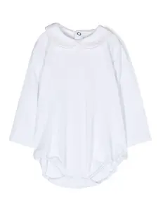 Боди с длинными рукавами и контрастной отделкой Siola, белый