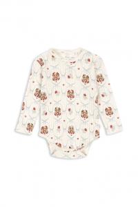 Хлопковый детский боди MINNIE BODY GOTS Konges Sløjd, бежевый