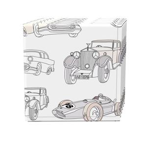 Набор салфеток из 4 шт., 100 % хлопок, 20x20 дюймов, Retro Transportation