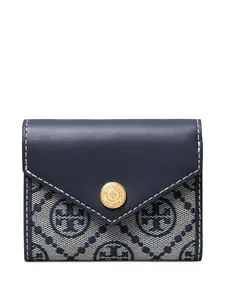 Кошелек-конверт с монограммой Tory Burch, синий