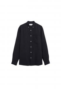 ARMEDANGELS Рубашка на пуговицах Comfort Fit в черном цвете