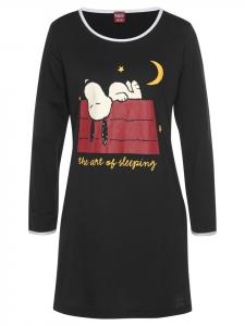 Ночная рубашка Peanuts, черный
