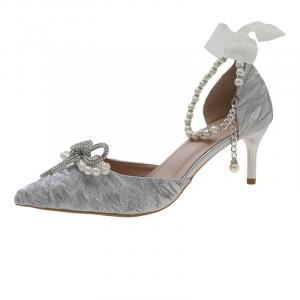 Dawei's house Туфли Slim Heel High Heels Women's Silver Gift Box Set