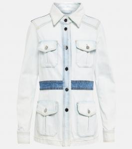 Джинсовая куртка в стиле пэчворк Denim Love Dorothee Schumacher, Powder Blue