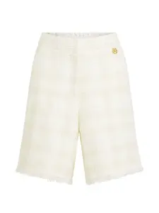 Шорты с бахромой Karl Lagerfeld, бежевый