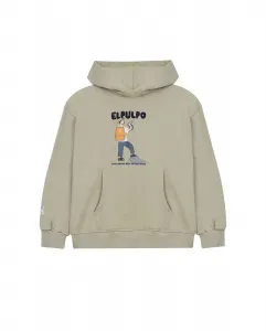 детская толстовка с капюшоном и фантазийным рисунком El Pulpo, военный зеленый