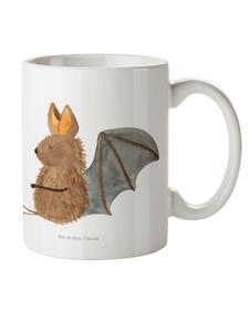 Детская кружка с изображением летучей мыши, без слов, белого цвета Mr. & Mrs. Panda