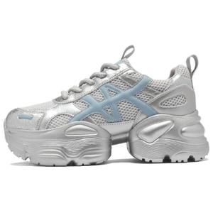 AGSDON Серебристо-голубые женские кроссовки на массивной подошве, цвет Silver Blue