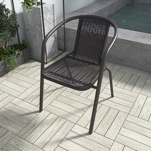 Fantasy Кресло из ротанга белое бордо, 2 шт