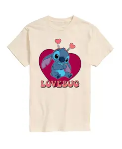 Мужская футболка с коротким рукавом Lilo and Stitch AIRWAVES, коричневый/бежевый